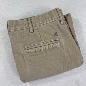 Life Khaki Haggar Co‎ Corduroy Pants Straight Leg Beige Mens 32(34)x32 Uniform